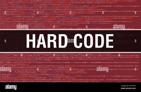 Hard Code With Digital Java Code Text Hard Code And Computer Software Coding Vector Concept