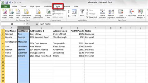 Sort By Last Name In Excel