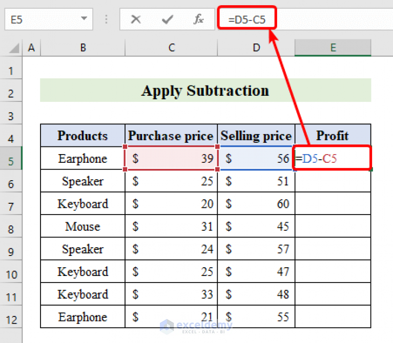 5 Ways Subtract