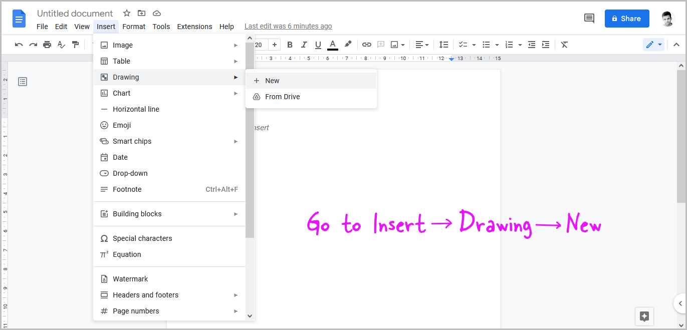 How To Add An Arrow In Google Docs Put Arrow Google Docs Youtube