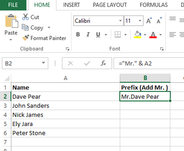 How To Add Both Prefix And Suffix At A Time In Microsoft Excel