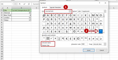 How To Add Degree Symbol In Excel Spreadcheaters