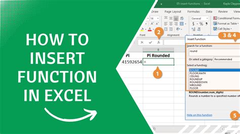 How To Add Insert Function In Excel You Also Can Add A Description Of Your Custom Function In