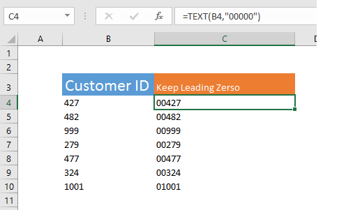 How To Add Leading Zeros To Numbers Or Text With Uneven Lengths Excel Campus