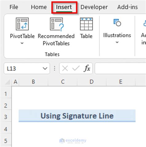 How To Add Signature In Excel 3 Quick Ways Exceldemy