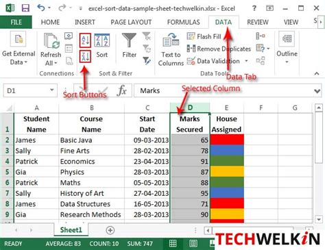 How To Add Sort Buttons In Excel Quick Toolbar Data Excel Tricks