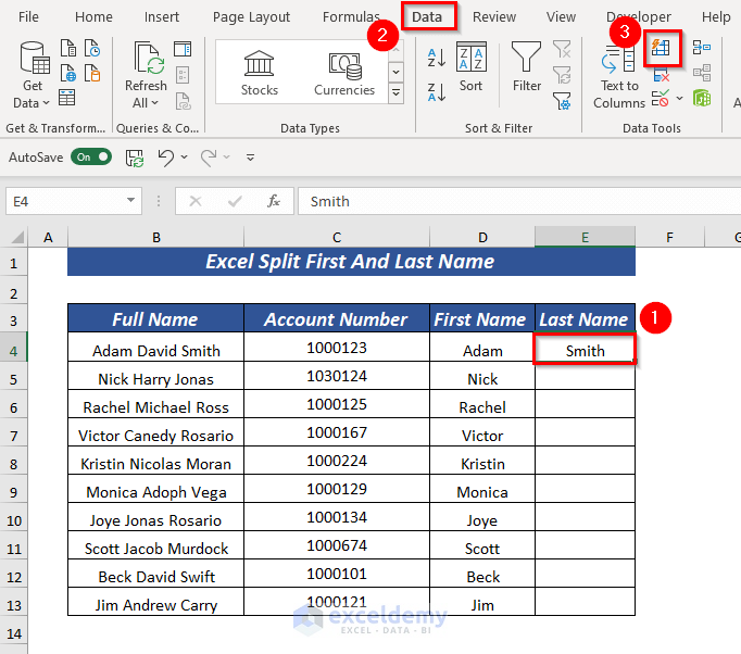 How To Add Space Between First Name And Last Name In Excel