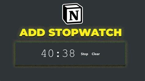 How To Add Stopwatch Widget In Notion How To Add Widgets To Notion Easily Without Coding Youtube