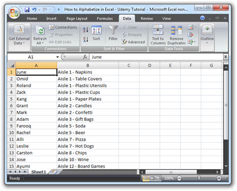 How To Alphabetize In Excel A Guide To Organized And Efficient Lists