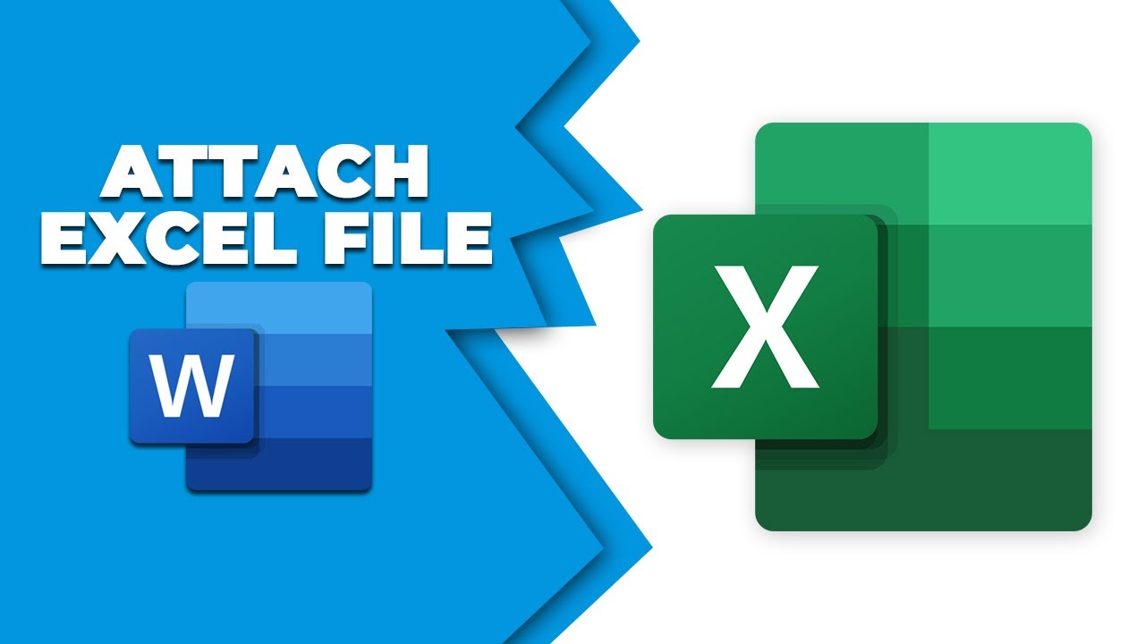 How To Attach Excel File In Word Document Youtube