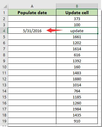 How To Auto Populate Date In Cell When Adjacent Cell Is Updated In Excel