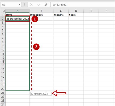 Auto Populate Date In Excel