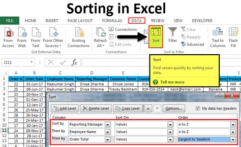 How To Auto Sort Column By Value In Excel