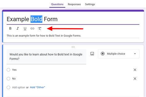 How To Bold Text In Google Forms Easily