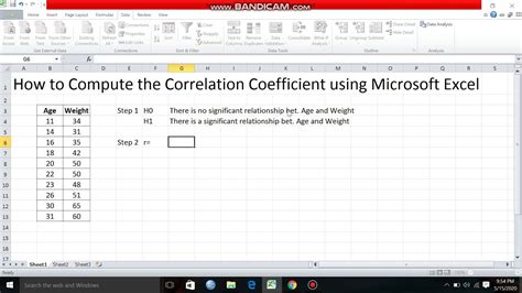 How To Calculate A Correlation And P Value In Microsoft Excel Youtube