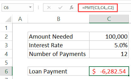 How To Calculate A Monthly Payment In Excel Pmt Function