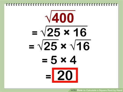 How To Calculate A Square Root By Hand With Pictures Wikihow