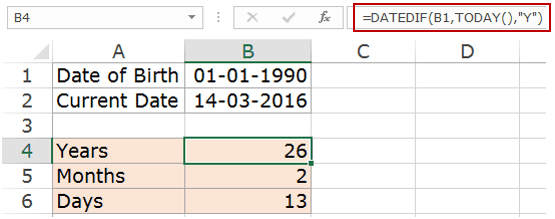 How To Calculate Age In Excel