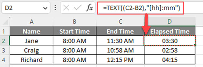 How To Calculate Elapsed Time In Excel 8 Ways Exceldemy