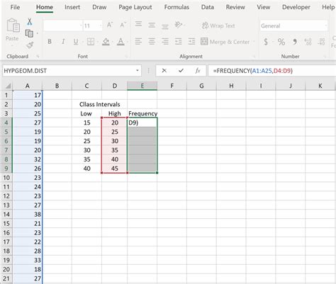 How To Calculate Frequency Distribution In Excel