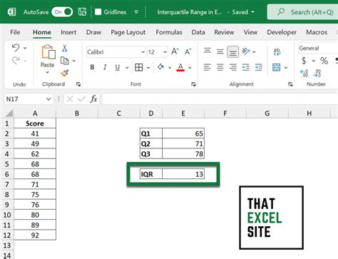 Calculate IQR in Excel Easily