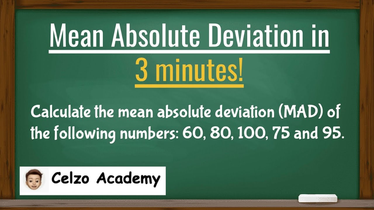 How To Calculate Mad (Mean Absolute Deviation) In Excel, 57% Off