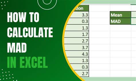 How To Calculate Mad Mean Absolute Deviation In Excel Understanding And Applying The Concept