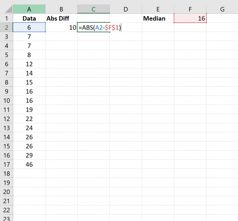 How To Calculate Median Absolute Deviation In Excel Sheetaki