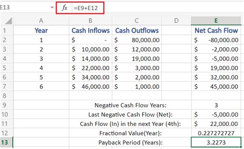 How To Calculate Payback Period In Excel Quickexcel