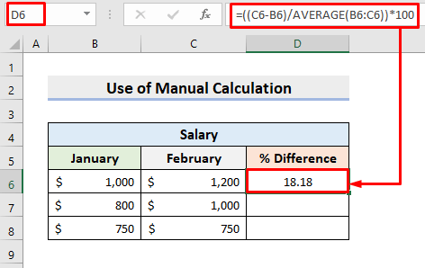 How To Calculate Percentage Difference Of Two Numbers In Excel