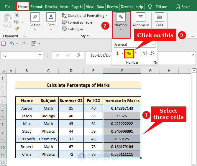 How To Calculate Percentage Increase In Excel Examples With All Criteria