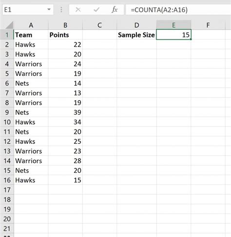 How To Calculate Sample Size In Excel With Example