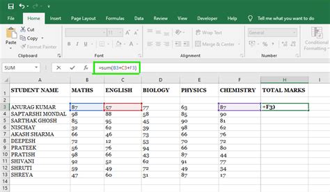 How To Calculate Sum Average With Excel Formula