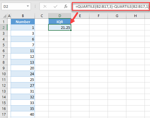 How To Calculate The Interquartile Range Iqr In Excel That Excel Site