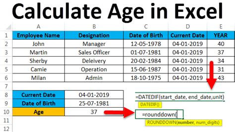 How To Calculate Years Of Service In Microsoft Excel Video