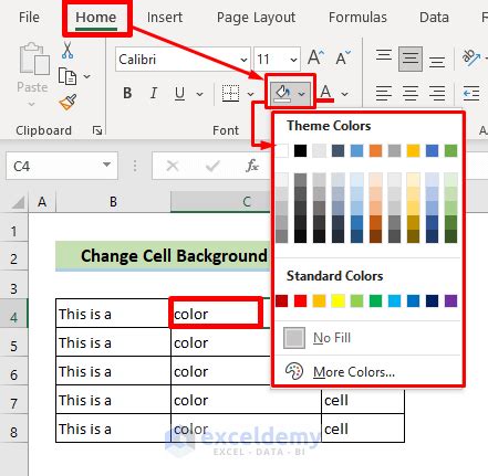 How To Change Background Color In Pivot Table Excel Brokeasshome Com