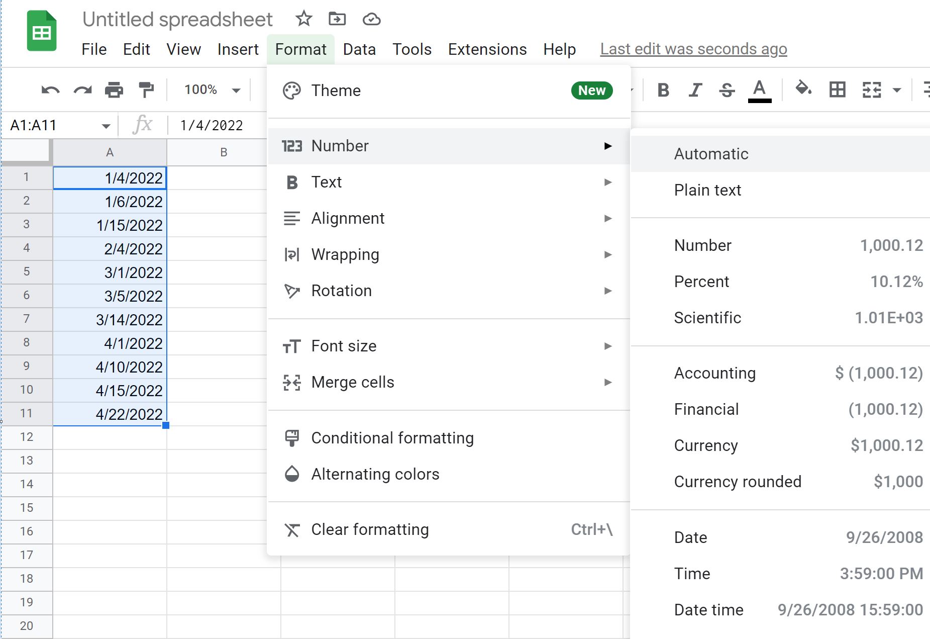 How To Change Date Format In Google Sheets And Convert Date To Number