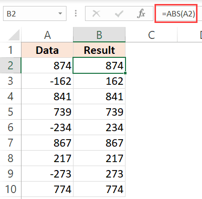 Change Negative Values To Positive In Excel