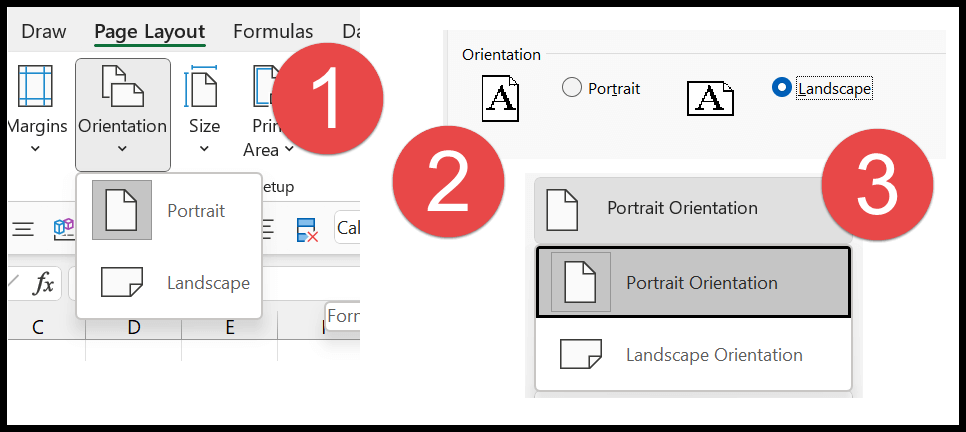 Change Page Orientation In Excel