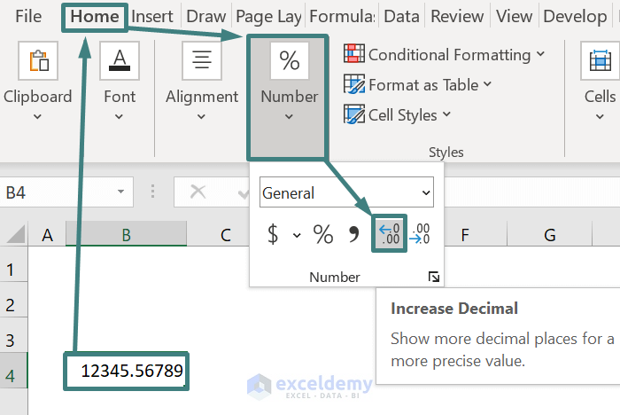 How To Change The Number Of Decimal Places In Excel