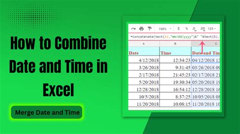 How To Combine Date And Time In Excel Merge Date And Time Earn Excel