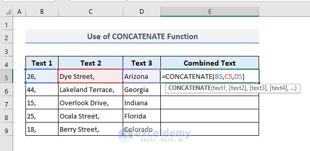 How To Combine Multiple Columns Into One Column In Excel Exceldemy