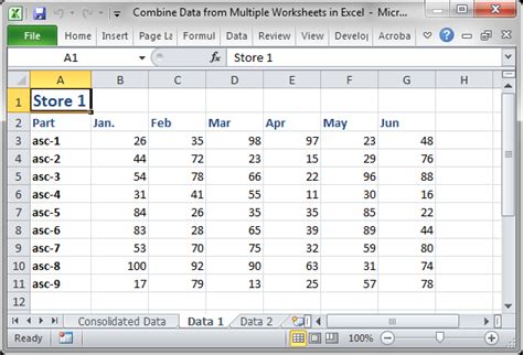 How To Consolidate Data In Excel From Multiple Worksheets Multiplicationworksheets Net