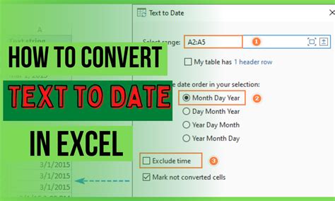 How To Convert Text To Date In Excel Covert Dates Stored As Text To Dates Earn Amp Excel