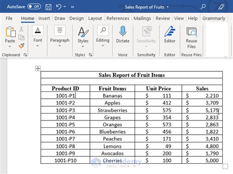 How To Convert Word Table To Excel Spreadsheet 6 Quick Methods