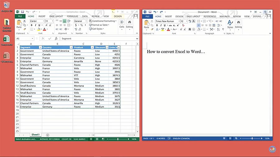 How To Convert Word To Excel 3 Easy Ways