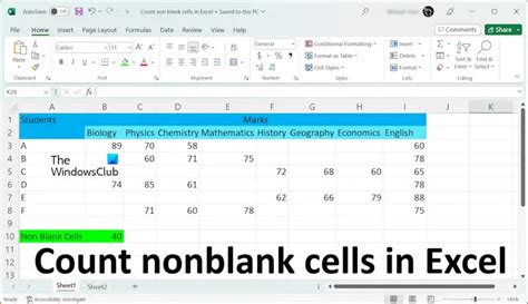 How To Count Nonblank Cells In Excel