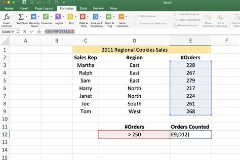 Count X In Excel Easily