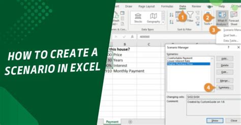 How To Create A Scenario In Excel Crafting Compelling Scenarios Earn And Excel