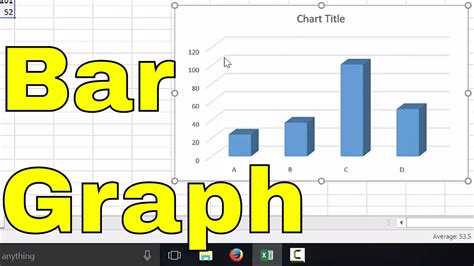 How To Create Bar Graph For Averages In Excel Youtube